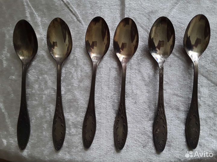 Мельхиоровые чайные ложки СССР