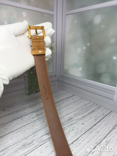 Ремень Ysl женский натуральная замша-кожа люкс