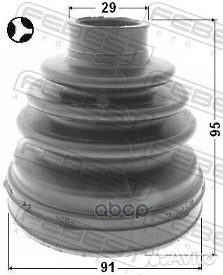 Пыльник шрус внутренний (91X95X29) комплект TOY