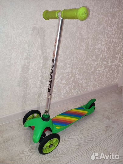 Самокат детский трехколесный бу