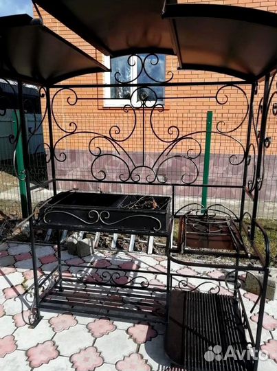 Мангал с печью