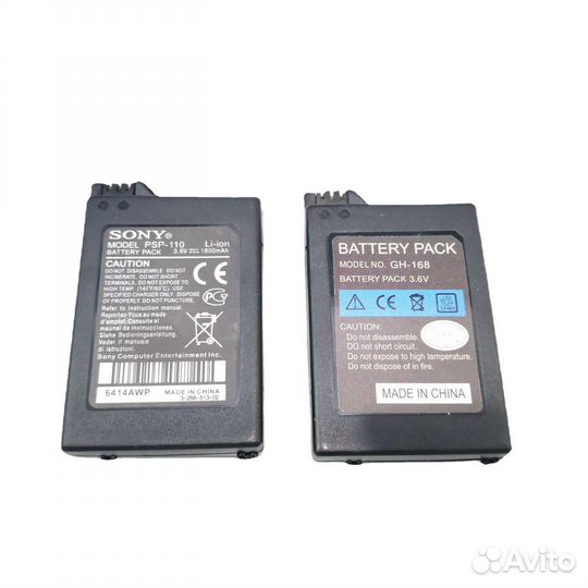 Аккумулятор для Sony PSP 1000 акб батарея PSP-110