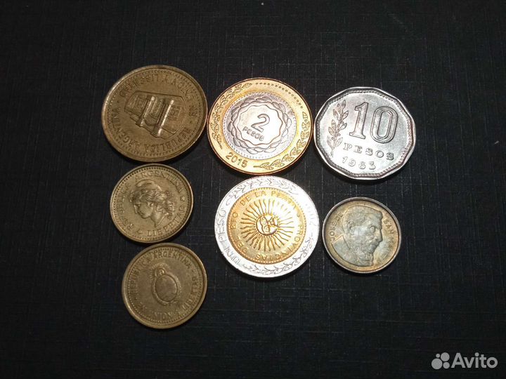 Аргентина, подборка из 7 монет