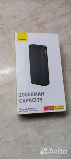 Baseus Airpow fast charge Power bank. 20000 mah