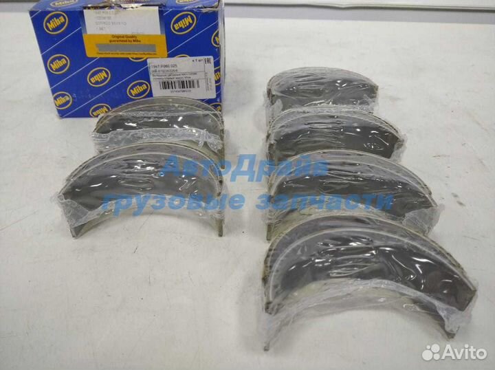 Вкладыши шатунные Ман двигатель D2066 (прямоугольн