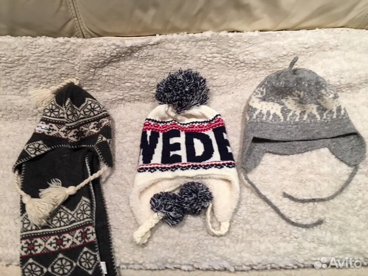 Шапка шерсть из Норвегии/Швеции новые