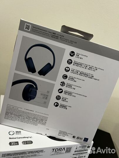 Наушники sony WH CH 720 Blue