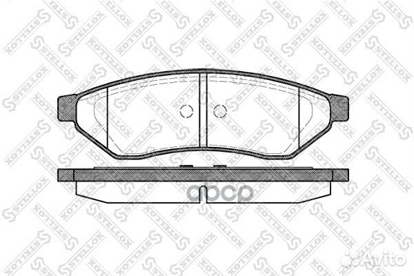 Колодки дисковые з. daewoo evanda 03 зад Stellox