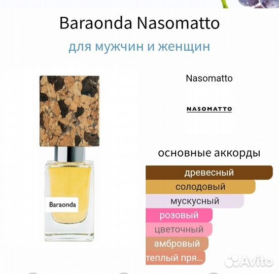 Распив 5мл Nasomatto Baraonda Оригинал