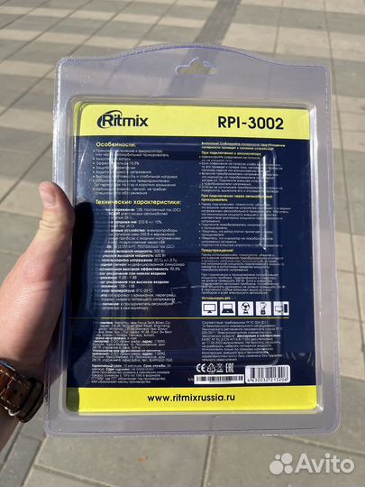 Инвертор 12-220в Ritmix 300-600w