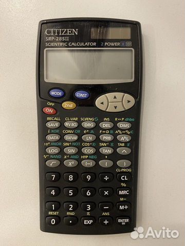 Инженерный калькулятор Citizen srp-285ii