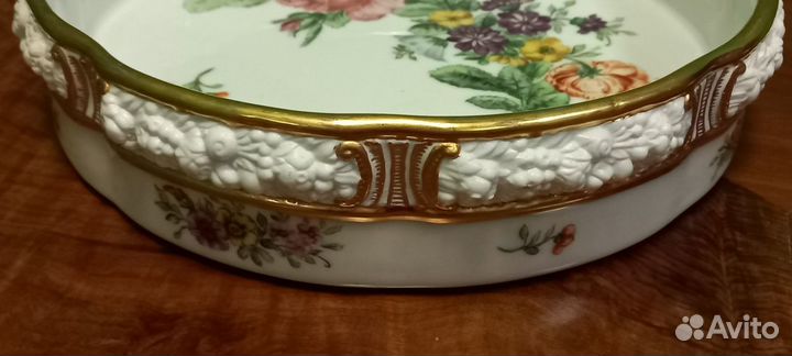 Винтажное фарфоровое блюдо. 1940-е годы