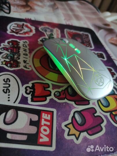 Мышка беспроводная аккумуляторная с подсветкой A20