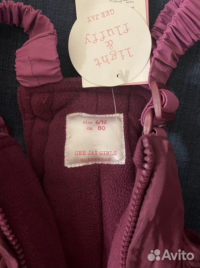 Комбинезон/штаны для девочки 6-12 мес, новый