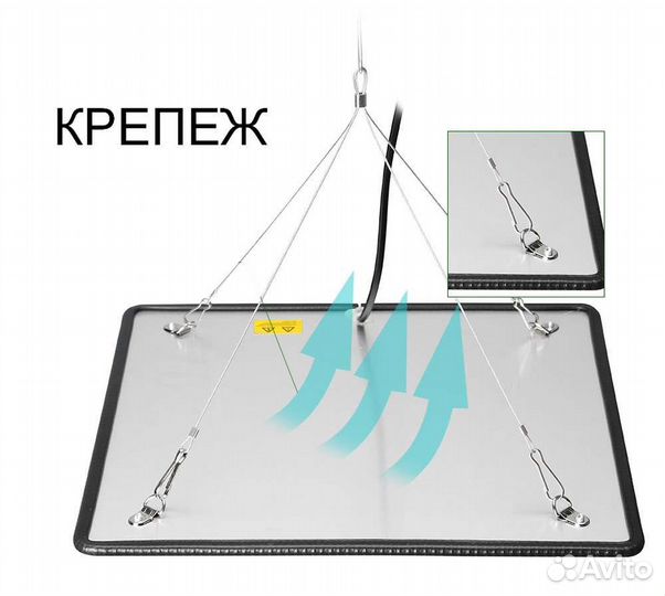 Фитолампа LED светильник полного спектра 50 ватт