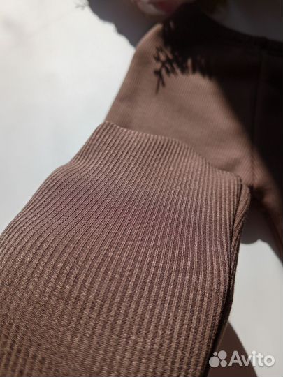 Леггинсы в рубчик 80