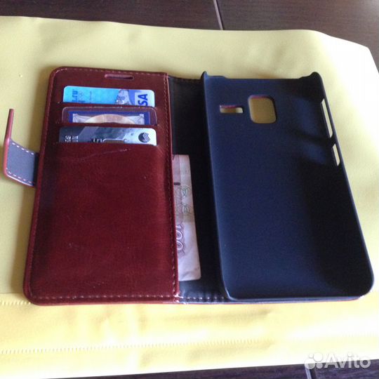 Продам чехол кожаный для телефона Lenovo A850 +