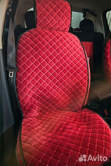 Красные накидки на сиденья полный салон