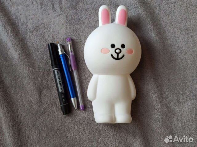 Пенал силиконовый зайка