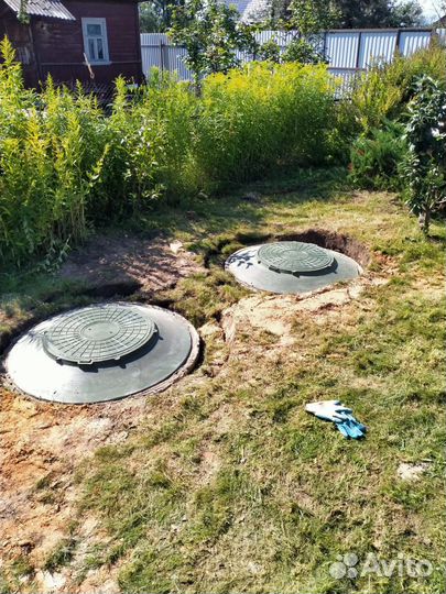 Чистка и углубление колодцев. Септик из колец