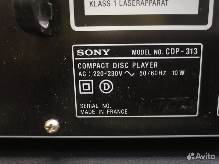 CD-проигрыватель Sony cdp-313