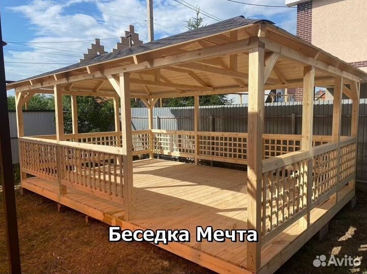 Деревянные беседки