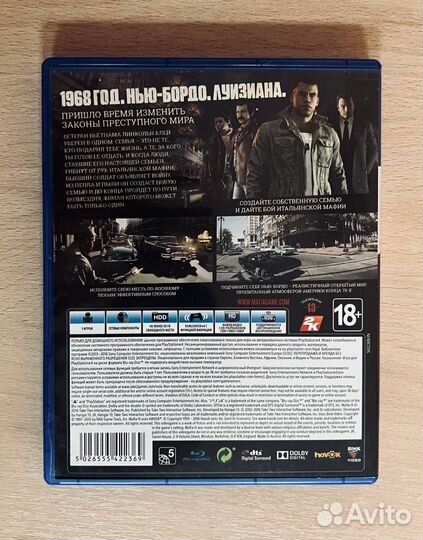 Диск Mafia 3 (ps4, рус) Cusa 03617