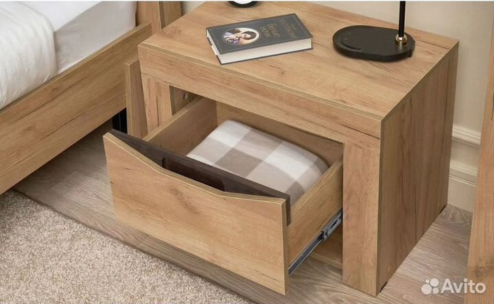 Тумба прикроватная Паола тп 701 дуб крафт золото