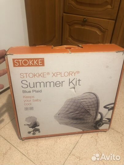 Stokke Xplory Summer Kit (blue plaid)