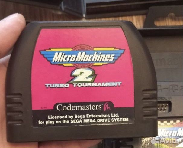 Лицензионная игра Micromachines Sega Megadrive