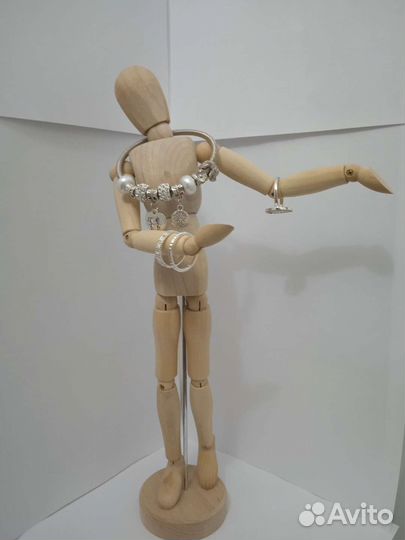 Манекен Человека Деревянный На шарнирах 34 см