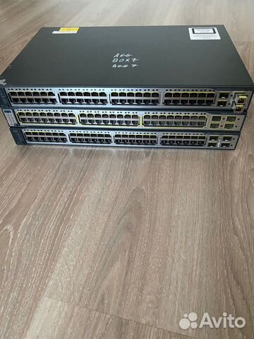 Коммутатор cisco C3750-48PS PoE-48