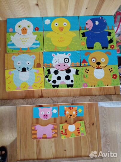 Пазлы деревянные и картонные