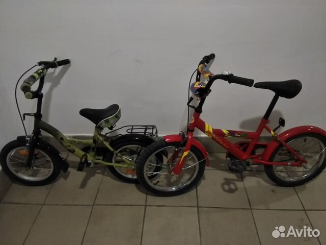 Детскиt велосипеды 14 и 16