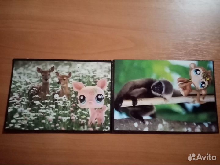 Журналы, открытки и наклейки littlest Pet Shop