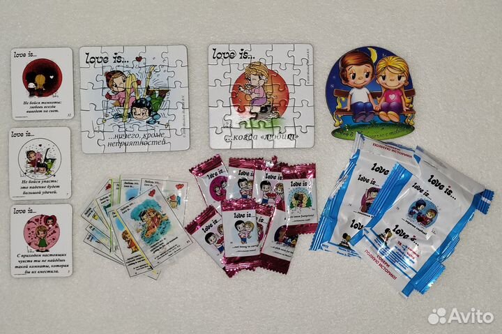 Лав Из магниты, пазлы, вкладыши