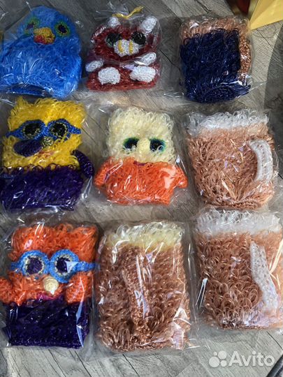 Мочалка ручной работы, подарок, для бани