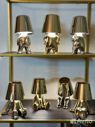 Подарочный ночник золотистого цвета (В)