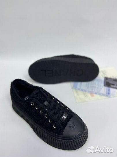 Кеды натуральный мех(все размеры)