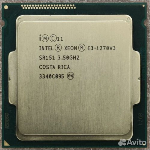 Intel xeon e3 1270v3