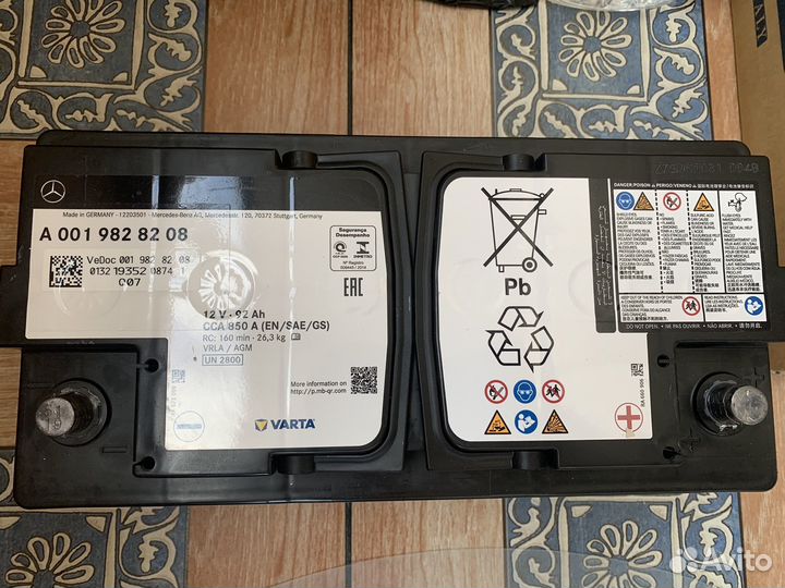 Аккумулятор для mercedes
