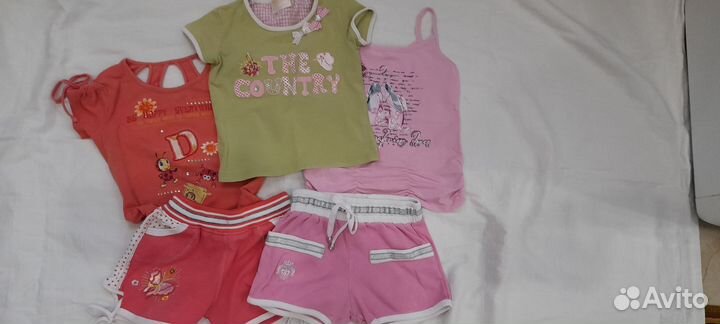 Летние вещи пакетом 104 110 на девочку