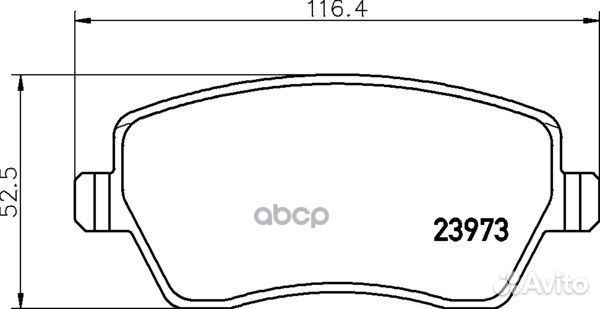 Колодки тормозные дисковые передн. dokker dokke