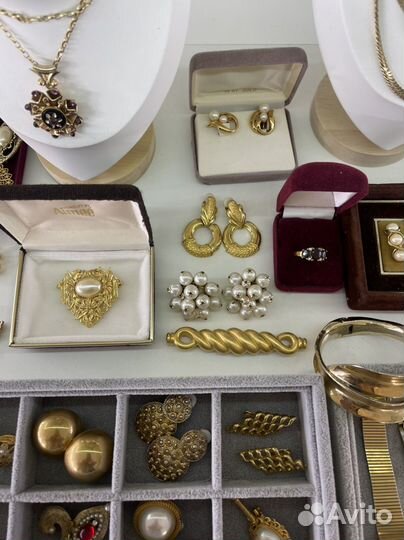 Винтажные украшения, клипсы, серьги, броши