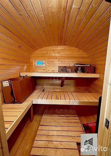 Баня бочка 350см от производителя под ключ