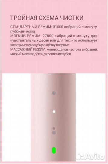 Новая звуковая зубная щетка Xiaomi Soocas EX3