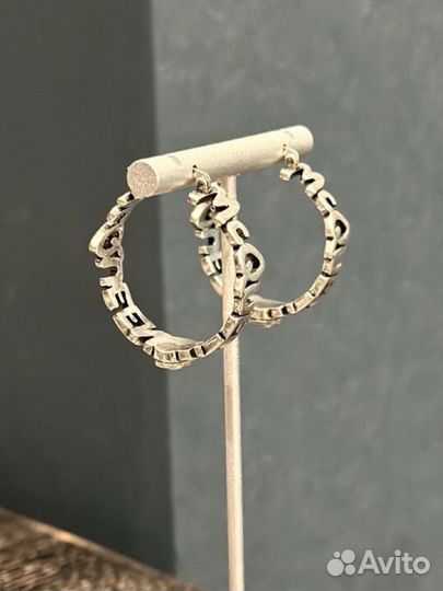 Серьги Alexandr McQueen серебро