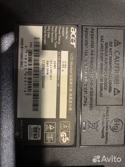 Монитор Acer V193W
