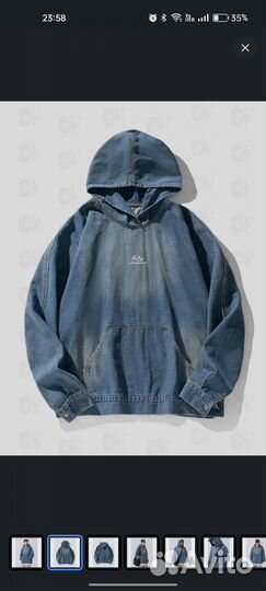 Джинсовое худи