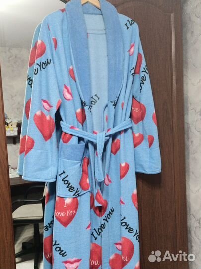 Халат махровый женский размер 50 -52 длинный